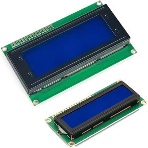 2Pcs 1602 2004 LCD Display Module - High Contrast Blue on White Backlight, Perfect for DIY Projects and Arduino Applications, Easy to Install and Program