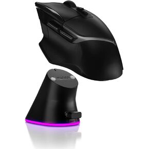 قاعدة شحن RGB لجهاز Logitech G403 PRODIGY/G502/G502 X PLUS/G502 X LIGHTSPEED/G703/G903/G703 Hero/G PRO X Superlight/G PRO Wireless (IMCD300) (أسود)