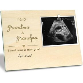 Pregnancy Announcement for Grandparents, Ultrasound Picture Frames, Baby Sonogram Picture Frame, Grandparents Baby Announcement Ideas, First Time Grandparents Gifts