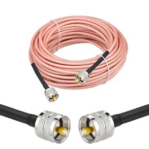 Superbat CB Antenna Cable 3ft RG142 UHF PL259 to PL 259 Coax Cable in Kuwait