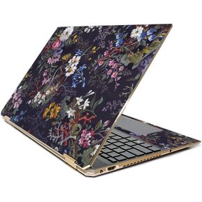 MightySkins Skin Compatible with HP Spectre x360 15.6" Gem-Cut (2019) - Midnight Blossom | Protective, Durable, and Unique Vinyl Decal wrap Cover | Easy to Apply| Made in The USA