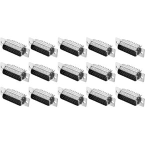 uxcell D-sub Connector DB26 Male Socket 26-pin 3-Row Male Serial Port Terminal Breakout for Mechanical Equipment CNC Computers Pack of 15