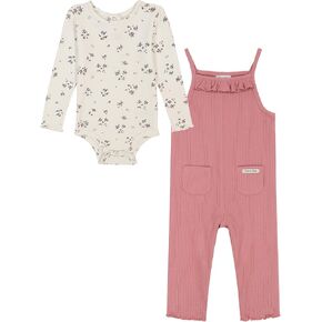 Calvin Klein baby-girls 2pc Fashion Jumpsuit Set