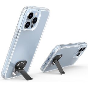 OUTXE 2 Pack Ultra-Thin Phone Kickstand, Universal Kickstand for Phone case Vertical/Horizontal Metal Rotatable Phone Stand for Desk for iPhone 15/14/13/12/11 Mini Plus Pro Max, Galaxy S24 - Black