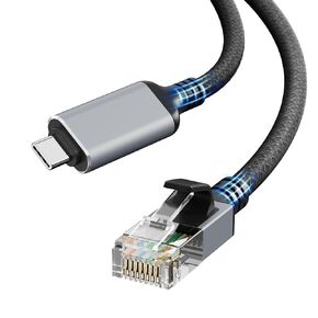 Dacrown USB C to Ethernet Cable 3 FT, Type C to RJ45 LAN Cord, Gigabit Network Internet Adapter, Directly Connected, Thunderbolt 4/3 Compatible with MacBook Air/Pro, XPS, iPhone 15 Series, Galaxy S24