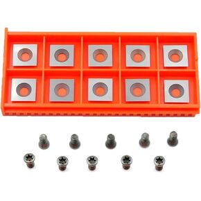 12mm Square Straight Carbide Replacement Inserts Cutters(12x12x2.2mm with Screws) for Spoilboard Surfacing Router Bit.