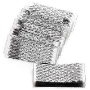 500 pcs 66x25 mm Printed Shrink Bands Clear Perforated Heat Shrink Wrap Sealer for Growler Bottles, Pharmaceutical Bottles, Gallon Jugs, Fits 1 1/4" to 1 1/2" Diameter