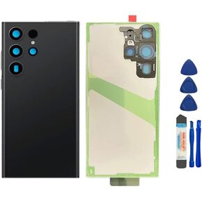 Alovexiong Galaxy S23 Ultra Back Glass Replacement for Samsung Galaxy S23 Ultra Back Cover Glass with Pre-Installed Tape and Camera Lens +Tools (Verde)