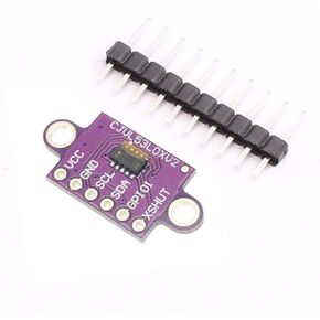 DEVMO VL53L0X Time-of-Flight Distance Sensor Breakout GY-VL53L0XV2 (ToF) Laser Ranging Module I2C IIC Compatible with Ar-duino