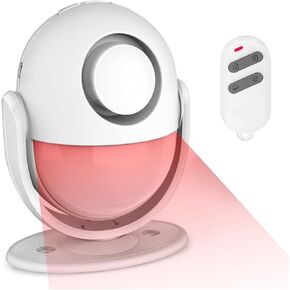 جهاز استشعار الحركة إنذار لاسلكي للكشف عن الحركة 125 ديسيبل بصوت عالٍ مع جهاز تحكم عن بعد بطول 328 قدمًا، إنذار نافذة داخلي وخارجي لتحية الباب / تنبيه الدخول / الفناء / رعاية المسنين in Kuwait