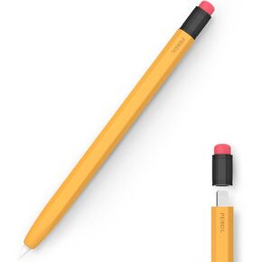 حافظة LOVE MEI لأقلام Apple من السيليكون الجيل الأول، حافظة واقية مزدوجة اللون من السيليكون، منع التدحرج، ملمس سيليكون مريح مثالي، متوافقة مع قلم Apple الجيل الأول (برتقالي) in Kuwait