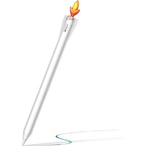 Compatiable with Apple Pencil 2nd Generation Case Cover, Protective Durable Soft Silicone Cover Holder Sleeve Accessories for Apple Pencil 2nd Generation NASA, 2 Pack White…