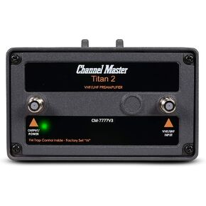 Channel Master CM-7777V3 Titan 2 High Gain TV Antenna Preamplifier [Version 3]