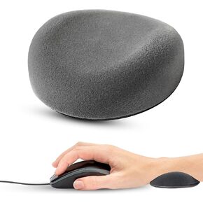 Comfy Glide Palm/Wrist Rest - Smooth Gliding Left and Right-Handed Ergonomic Memory Foam Wrist Support for Mouse or Keyboard - Anti-Fatigue - Stress and Pain Relief for Carpal Tunnel (Ash Grey)