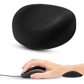 Comfy Glide Palm/Wrist Rest - Smooth Gliding Left and Right-Handed Ergonomic Memory Foam Wrist Support for Mouse or Keyboard - Anti-Fatigue - Stress and Pain Relief for Carpal Tunnel (Ash Grey)