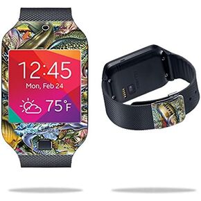 MightySkins Skin Compatible with Samsung Galaxy Gear 2 Neo Watch – Action Fish Puzzle | Protective, Durable, and Unique Vinyl wrap Cover | Easy to Apply, Remove, and Change Styles | Made in The USA