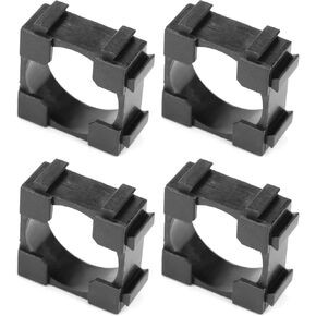 Walfront 100PCS Li ion Battery Holder Stand Cylindrical Battery Pack Bracket Battery Holder/Organizer - 18.4mm / 0.7in Hole Diameter