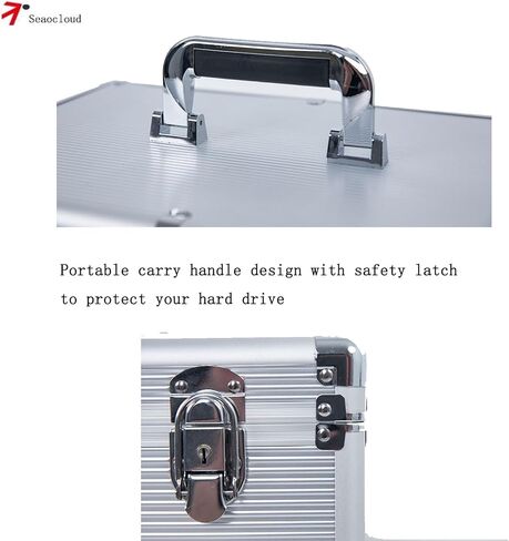 Hard Drive box 3.5inch 20-Bay Protection HDD Storage Suitcase with Foam Hard Case in Kuwait