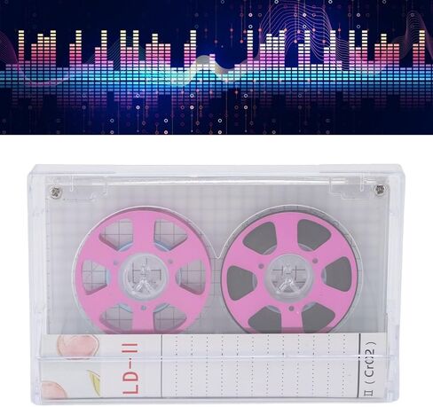 Blank Audio Recording Cassette Tape,45 min Blank Reel to Reel Audio Cassette Tape,Low Noise Audio Cassette Tapes with Plastic Case for Recording (Red) in Kuwait
