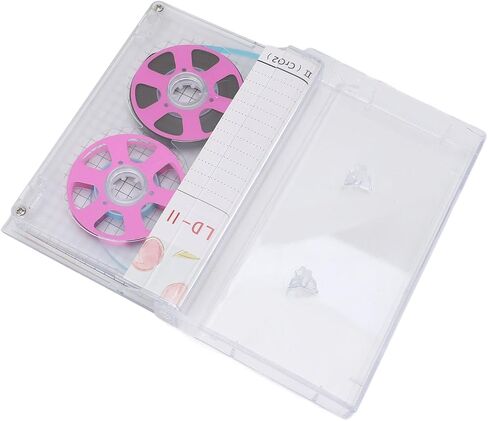 Blank Audio Recording Cassette Tape,45 min Blank Reel to Reel Audio Cassette Tape,Low Noise Audio Cassette Tapes with Plastic Case for Recording (Red) in Kuwait