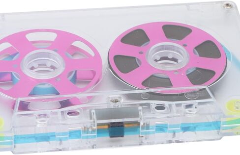 Blank Audio Recording Cassette Tape,45 min Blank Reel to Reel Audio Cassette Tape,Low Noise Audio Cassette Tapes with Plastic Case for Recording (Red) in Kuwait