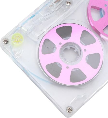 Blank Audio Recording Cassette Tape,45 min Blank Reel to Reel Audio Cassette Tape,Low Noise Audio Cassette Tapes with Plastic Case for Recording (Red) in Kuwait