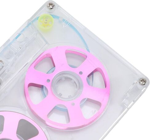 Blank Audio Recording Cassette Tape,45 min Blank Reel to Reel Audio Cassette Tape,Low Noise Audio Cassette Tapes with Plastic Case for Recording (Red) in Kuwait