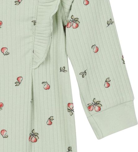 Gerber baby-girls Baby Girls' Ruffle-edge Romper in Saudi Arabia