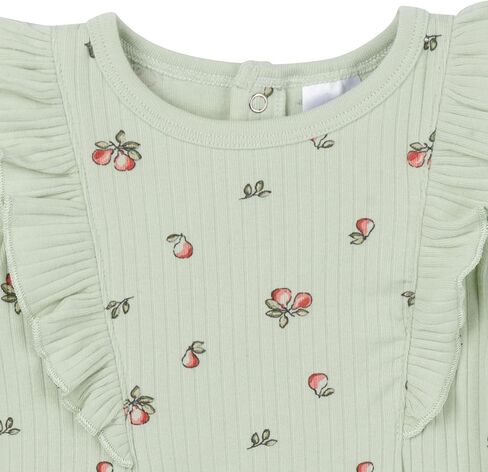 Gerber baby-girls Baby Girls' Ruffle-edge Romper in Saudi Arabia