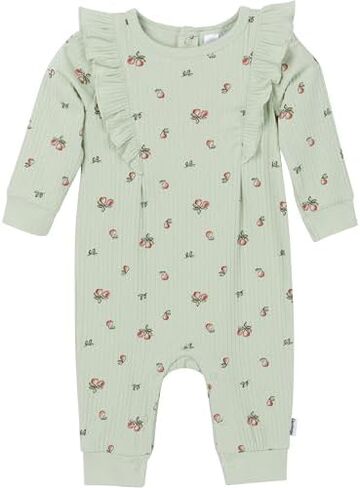 Gerber baby-girls Baby Girls' Ruffle-edge Romper in Saudi Arabia