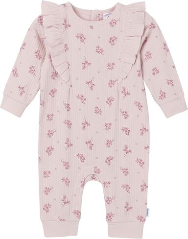 Gerber baby-girls Baby Girls' Ruffle-edge Romper in Saudi Arabia