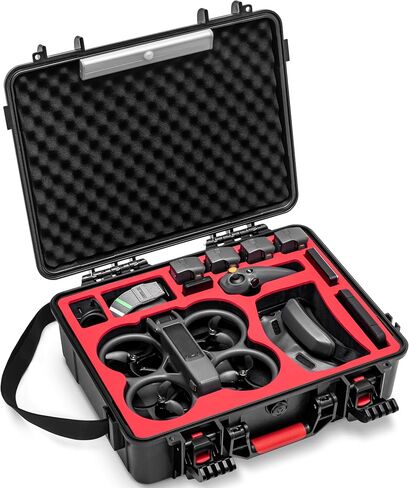 حافظة STARTRC Avata 2 مزودة بإضاءة LED، حافظة صلبة مقاومة للماء لهاتف DJI Avata 2 Fly More Combo حافظة بدون طيار مضادة للتصادمات لملحقات DJI Avata 2 مع نظارات DJI 3/RC Motion 3/، محور شحن البطارية in Saudi Arabia