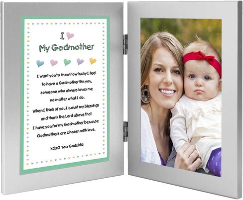 هدايا شعرية للمعمودية، أو عيد الميلاد أو عيد الميلاد للعرابة، أضف صورة Godchild مقاس 4x6 بوصة in Kuwait