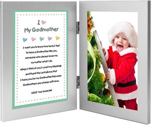 هدايا شعرية للمعمودية، أو عيد الميلاد أو عيد الميلاد للعرابة، أضف صورة Godchild مقاس 4x6 بوصة in Kuwait