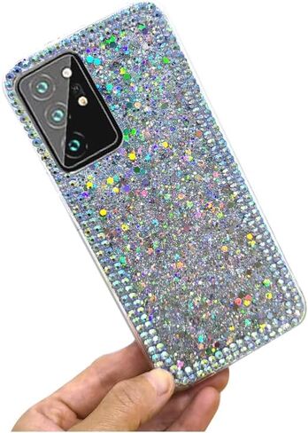 for Samsung Galaxy A14 5G Case,3D Glitter Girly Women Sparkle Bling Case Luxury Shiny Crystal Rhinestone Diamond Women Girl Bumper Protective Case Cover for Samsung Galaxy A14 5G（Silver, Pink in Kuwait