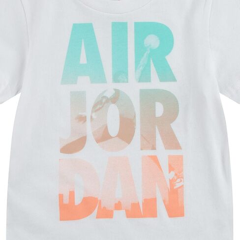 Jordan Baby Boy's Dunk Fade Tee (Toddler) White 3T in Saudi Arabia