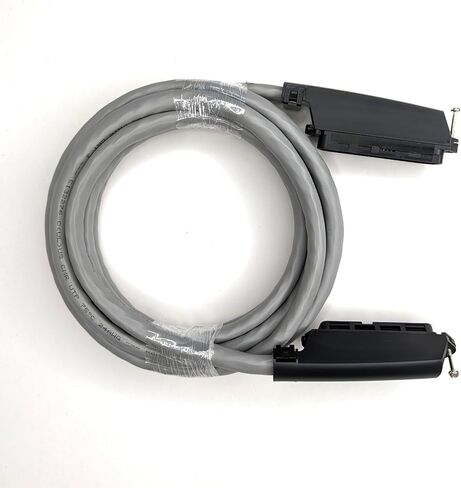 ICC Male to Male 25 Pair Telco Cable 5ft - Cat3 24AWG, 100% Solid Pure Copper, Gray Riser CMR Cable with 90 Degree 50 Pin Telco Connector for Voice and Low Data PBX Applications, 5 Feet in Kuwait
