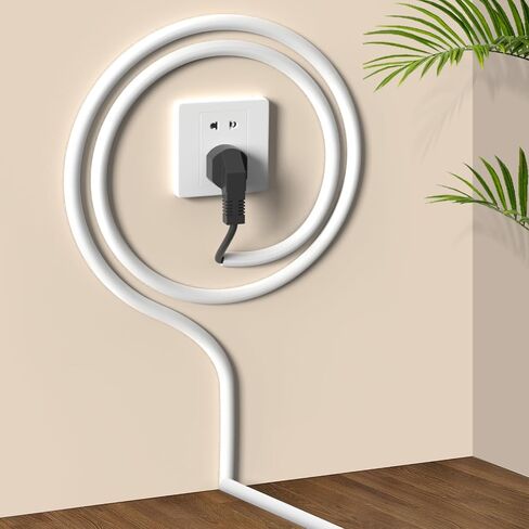 UOMTFAI Wall Cord Hider 390 Inch Wire Cover for Cords W0.59 H0.39in White in Saudi Arabia