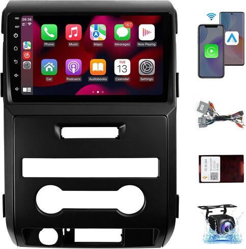 Leadfan Car Stereo Radio for Ford F150 2009 2010 2011 2012 Wireless Apple CarPlay & Android Auto, 9 inch IPS Touch Screen Radio Replacement Support Bluetooth WiFi GPS Navigation FM SWC Backup Camera in Saudi Arabia