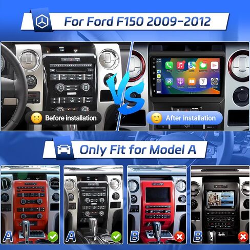 Leadfan Car Stereo Radio for Ford F150 2009 2010 2011 2012 Wireless Apple CarPlay & Android Auto, 9 inch IPS Touch Screen Radio Replacement Support Bluetooth WiFi GPS Navigation FM SWC Backup Camera in Saudi Arabia