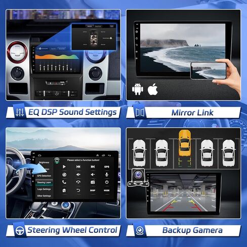 Leadfan Car Stereo Radio for Ford F150 2009 2010 2011 2012 Wireless Apple CarPlay & Android Auto, 9 inch IPS Touch Screen Radio Replacement Support Bluetooth WiFi GPS Navigation FM SWC Backup Camera in Saudi Arabia