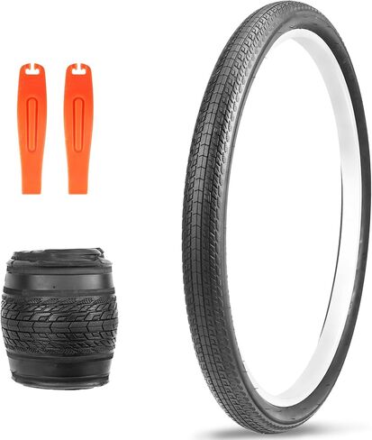 ZUKKA 20/24/26×1.75 Bike Tire Bike Tire MTB Mountain Foldable Replacement for Mountain Bike Kids Bike, Crusier Bike, Commuter Bike in Kuwait