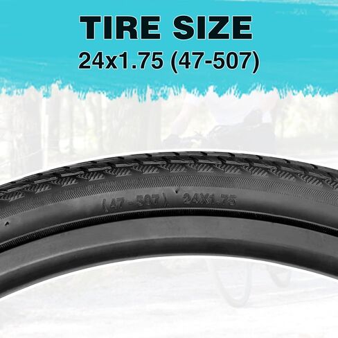ZUKKA 20/24/26×1.75 Bike Tire Bike Tire MTB Mountain Foldable Replacement for Mountain Bike Kids Bike, Crusier Bike, Commuter Bike in Kuwait