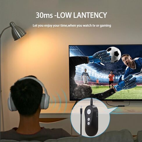 eppfun AK818 LE جهاز استقبال إرسال بلوتوث لاسلكي مع LC3، بث Auracast، دعم أجهزة الاستقبال N، مدخل Aux، مدخل صوت USB-C لمكبر الصوت، سماعة الرأس، التلفزيون، الكمبيوتر الشخصي، PS5، السيارة in Kuwait