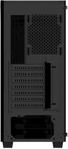 GIGABYTE C200 Glass - حقيبة ألعاب كمبيوتر متوسطة الحجم باللون الأسود، زجاج مقوى، غطاء PSU (GB-C200G) in Saudi Arabia