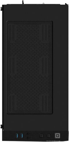 GIGABYTE C200 Glass - حقيبة ألعاب كمبيوتر متوسطة الحجم باللون الأسود، زجاج مقوى، غطاء PSU (GB-C200G) in Saudi Arabia