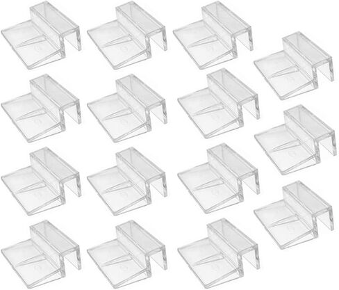 Aquarium Lid Clips 10mm Thick Rimless Tank Cover Clips Acrylic Fish Tank Cover Support Holder,15Pieces in Saudi Arabia