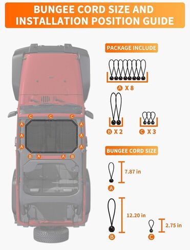 Savadicar Mesh Shade Top Sunshade Cover for 2007-2018 Jeep Wrangler JK JKU 2 and 4 Door, Provide UV Protection, Durable Polyester, Black in Saudi Arabia