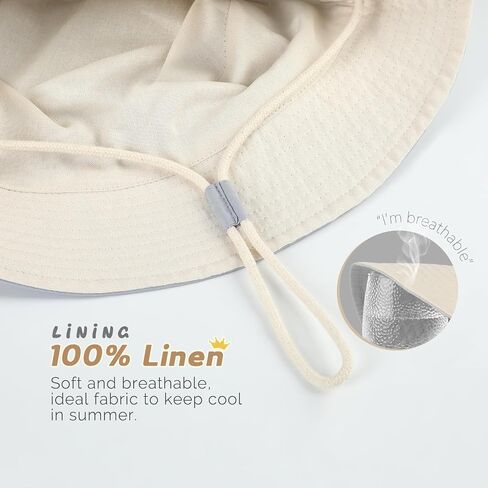 Baby Sun Hat Boy Girl Toddler Bucket Hat for Kids UPF 50+ Sun Protection Child Summer Beach Hats 0-5 Years in Saudi Arabia