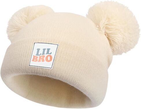 DANMY Baby Winter Beanie Hat,Kids Winter Warm Knit Hat with Pom,Toddler Soft Beanie for Little Boys Girls Children in Saudi Arabia